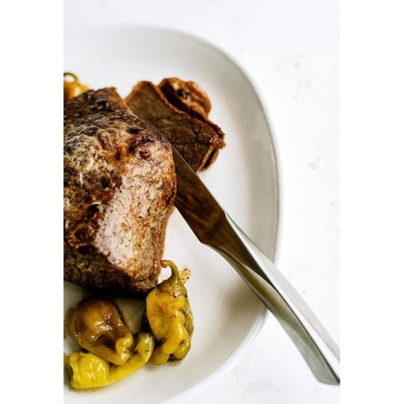 POMELOHOME Paring Utility Plain Edge Knife 5" Hybrid German High Carbon Steel - Picture 5 of 5